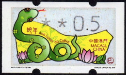 2013 China Macau ATM Stamps Schlange Snake / MNH / Klussendorf Automatenmarken Etiquetas Automatici Distributeur - Automaten