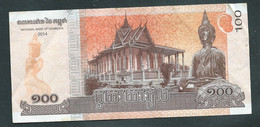 Cambodge - Billet De 100 Riels - 2014   - Laura 8604 - Cambodia