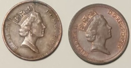 GRAN BRETAGNA 1 PENNY 1985-86 - 1 Penny & 1 New Penny