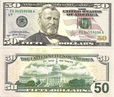 United States USA 50 Dollars 2017 P-549 UNC - Biljetten Van De  Federal Reserve (1928-...)