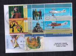 Enveloppe Argentine Distribuée Avec Des Timbres D'aviation Et Autres - Cartas & Documentos