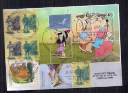 Enveloppe Argentine Distribuée Avec Des Timbres D'histoires Pour Enfants Et Autres - Cartas & Documentos