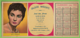 Gaia England Jean Simmons - Mata Borrão Calendário 1959 - Blotter - Actress Cinema Film Theater Publicidade Portugal - Cinema & Teatro
