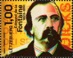 Luxembourg - 2023 - Edmond De La Fontaine, Writer And Poet - Birth Bicentenary - Mint Stamp - Neufs