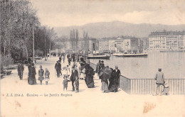 SUISSE - Geneve - Le Jardin Anglais - Animé - Carte Postale Ancienne - Genève