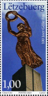 Luxembourg - 2023 - Centenary Of Gelle Fra Remembrance Monument - Mint Stamp With Real Gold Imprint - Ungebraucht