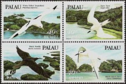 Palau 1984 (MNH) (Mi 47-50) - Phaethon Lepturus, Gygys Alba, Sterna Sumatrana And Anous Minutus.jpg - Collections, Lots & Series