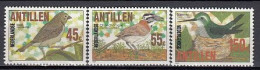 Neth Antilles 1984 (MNH) (Mi 536-538) - Black-faced Grassquit, Rufous-collared Sparrow, Blue-tailed Emerald - Collections, Lots & Series