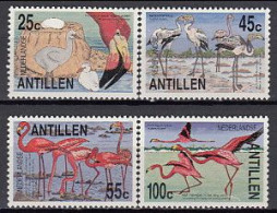 Neth Antilles 1985 (MNH) (Mi 545-548) - American Flamingo (Phoenicopterus Ruber Ruber) - Collections, Lots & Series