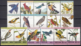 Nevis 1985 (MNH) (Mi 252-259 And 268-275) -  Eastern Bluebird........Baltimore Oriole - Collections, Lots & Séries