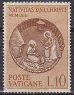 Noel - VATICAN - Nativité - N° 390 - 1963 - Used Stamps
