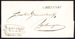 Um 1848 Faltbrief Hüller Nach Villmergen Mit Stabstempel SARMENSTORF - ...-1845 Préphilatélie