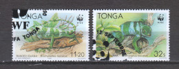 Tonga 1990 Mi 1140 +1143 WWF IGUANAS  - Usati