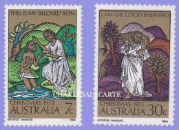 AUSTRALIA 1973  CHRISTMAS   S.G. 554-555  U.M. N.S.C. - Ungebraucht