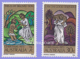 AUSTRALIA 1973  CHRISTMAS   S.G. 554-555  U.M. N.S.C. - Nuovi