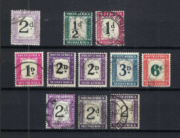 UNION SUD-AFRICAINE Taxe Ca. 1914-38: Lot D'obl. - Strafport