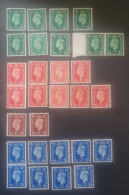 ENGLAND BRITISH 1937 EFFIGIE DI KING GEORGE VII MNH CAT UNIF. 209-209A-210-210A-211-213 - Ongebruikt