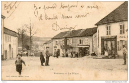 POUXEUX La Place Dos Non Divisé Voyégée En Oct 1903 - Pouxeux Eloyes