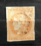 BORDEAUX N°43 Ba 10c Bistre-Orangé Oblitéré Losange GC - 1870 Uitgave Van Bordeaux