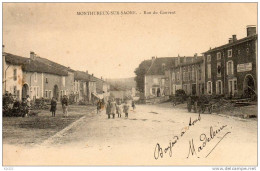 MONTHUREUX SUR SAONE RUE DU COUVENT Voyagée Timbrée En 1903 Dos Non Divisé - Monthureux Sur Saone