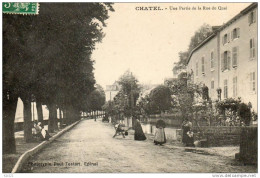 CHATEL SUR MOSELLE UNE PARTIE DE LA RUE DU QUAI - Chatel Sur Moselle