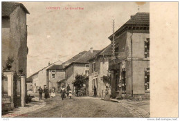 COUSSEY La Grande Rue Voyagée Timbrée En 1904 - Coussey