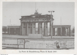 LA PORTE DE BRANDEBOURG PHOTOT B RIETH 1987 - Brandenburger Tor