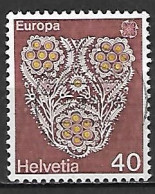 SUISSE   -     EUROPA   /     BRODERIES   -  Y&T N° 1003  Oblitéré - 1976