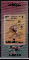 AJMAN  PA    * * 3 D  Hologramme   Cup 1974  Fussball  Soccer Football - 1974 – West-Duitsland