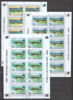 Romania 1994 Kleinbogen Mi 5034-5036 WWF - FISHES - Gebruikt