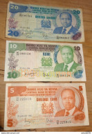 KENYA : 3 Billets Des Annees 80 ............ CL2-39 - Kenya