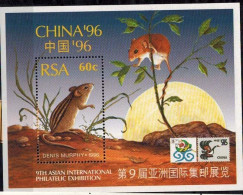 MDA-BK2-202-2 MINT ¤ RSA 1996 BLOCK ¤ - ANIMALS - MAMMALS - ANIMALS OF THE WORLD - Roedores