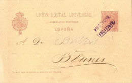 53041. Entero Postal 10 Cts Alfonso XIII Pelon, BADALONA (barcelona) 1897. CARTERIA Oficial II - 1850-1931