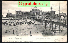 SCHEVENINGEN Gezicht Op Strand En Kurhaus 1903 Ed: Dr. Trenkler Co, Leipzig 18548 Zwart-wit - Scheveningen