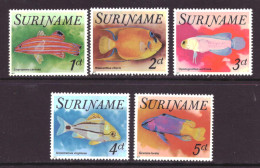 Suriname Republiek / Surinam Republic 771 T/m 775 MNH ** Fish Animals Nature (1977) - Suriname