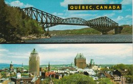 Le Pont De Quebec Et Coup D'oeil Sur La Ville, Quebec - Québec - La Cité