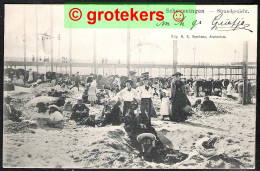 SCHEVENINGEN Strandgezicht 1904 Ed: H.S. Speelman, Amsterdam - Scheveningen