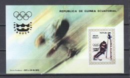Equat Guinea 1976 Mi Block 216 MNH WINTER OLYMPICS INNSBRUCK  - Inverno1976: Innsbruck