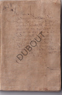 Veurne - Manuscript - Inventaris Goederen Marie Louise De Paepe, Religieuze In Het Klooster OLV  1633 (W263) - Manuscripts