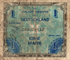 BILLET ALLEMAGNE 1 MARK SERIE 1944 - Autres & Non Classés