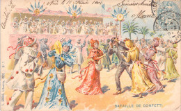 FRANCE - Nice - Carnaval - Illustration Bataille De Confetti - Carte Postale Ancienne - Karneval