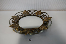 E1 Ancien Miroir En Métal - Style Baroque Français - Miroirs