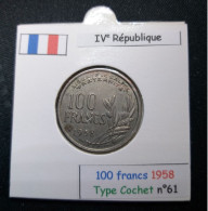 France 1958 100 Francs Type Cochet (réf Gadoury N°897) - 100 Francs