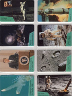 Mond-Raumfahrt 8TK O45A/B.455,521,577A/B,208A+C ** 120€ Eroberung Des Weltraum Kennedy Aldrin TC Space Telecards Germany - Espacio