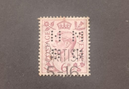 ENGLAND BRITISH 1937 KING GEORGE VI CAT GIBBONS 470 PERFIN - Gebraucht