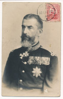 CPA ROUMANIE Carte-Photo CAROL 1er Premier Roi De Roumanie 1881-1914 Envoyée Par Robert DAVIDSON Journaliste - Roemenië