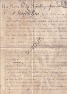 Manuscript Perkament - Notarisakte - Brussel/Molenbeek ±1802 Verkoop Van Grond In Molenbeek   (V2835) - Manuskripte