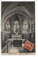 Acheux-en-Amiénois (80) : Intérieur De L'église En 1912 PF. - Acheux En Amienois