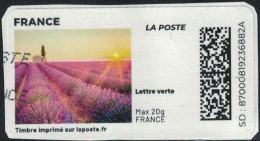 France Vignette Sur Fragment Used Mon Timbre En Ligne Paysage Eveil Des Sens SU - Sellos Imprimibles (Montimbrenligne)