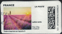 France Vignette Sur Fragment Used Mon Timbre En Ligne Paysage Eveil Des Sens SU - Francobolli Stampabili (Montimbrenligne)